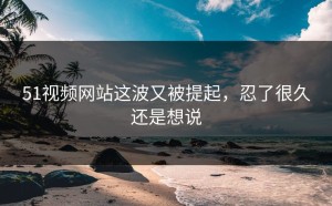 51视频网站这波又被提起，忍了很久还是想说